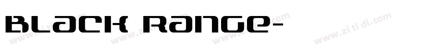Black Range字体转换